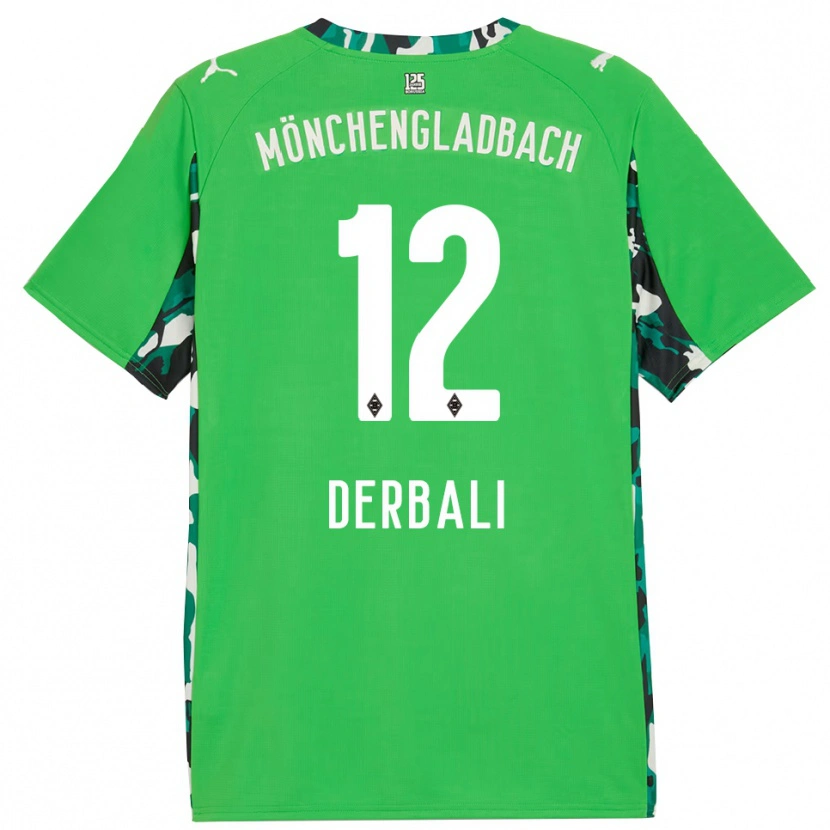 Danxen Mujer Camiseta Louisa Derbali #12 Verde Negro 2ª Equipación 2025/26 La Camisa México