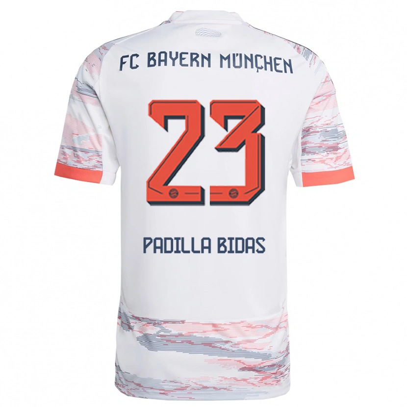 Danxen Mujer Camiseta Natalia Padilla Bidas #23 Blanco Gris 2ª Equipación 2025/26 La Camisa México