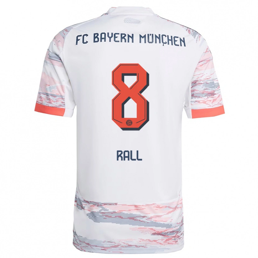 Danxen Mujer Camiseta Maximiliane Rall #8 Blanco Gris 2ª Equipación 2025/26 La Camisa México