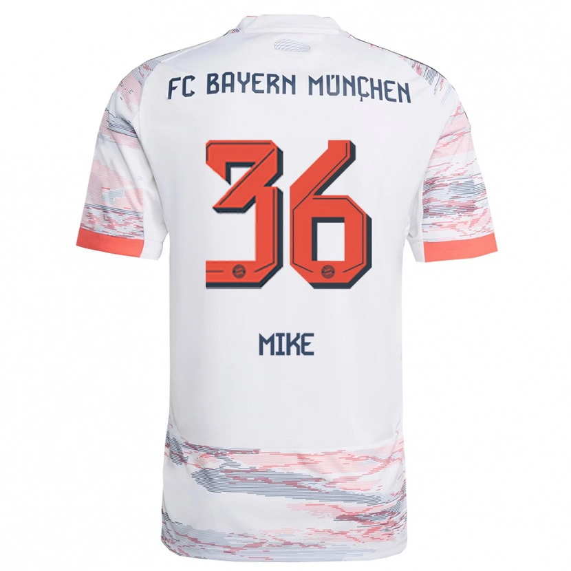 Danxen Mujer Camiseta Wisdom Mike #36 Blanco Gris 2ª Equipación 2025/26 La Camisa México
