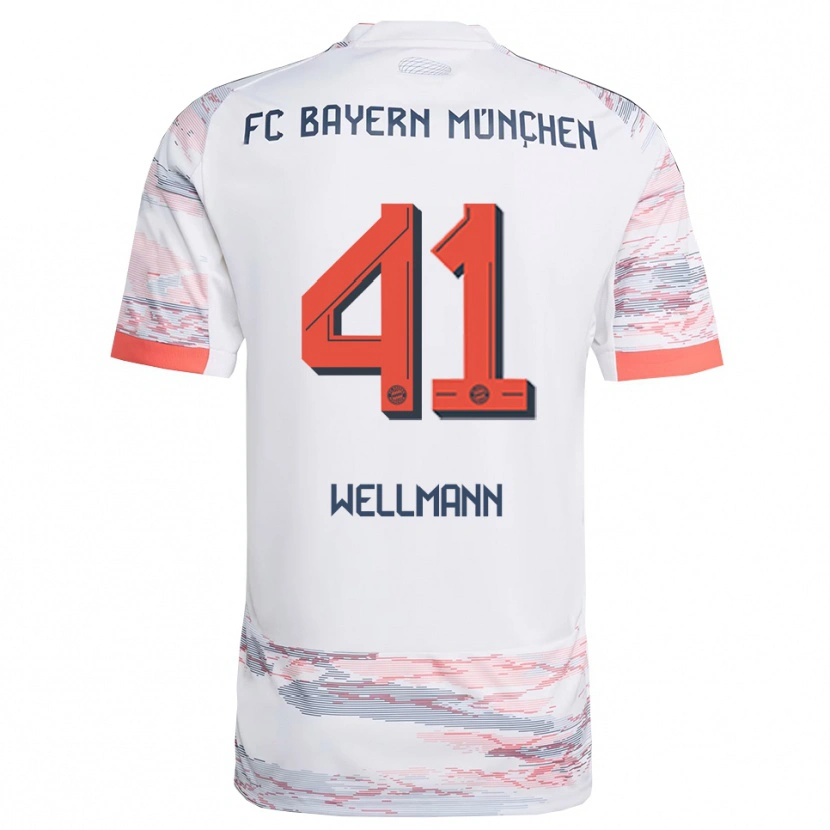 Danxen Mujer Camiseta Anna Wellmann #41 Blanco Gris 2ª Equipación 2025/26 La Camisa México