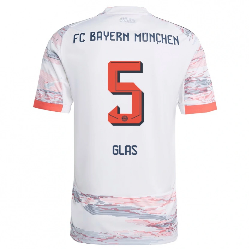 Danxen Mujer Camiseta Hanna Glas #5 Blanco Gris 2ª Equipación 2025/26 La Camisa México
