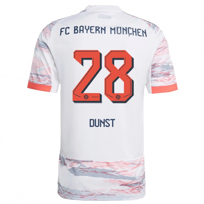 Danxen Mujer Camiseta Barbara Dunst #28 Blanco Gris 2ª Equipación 2025/26 La Camisa México