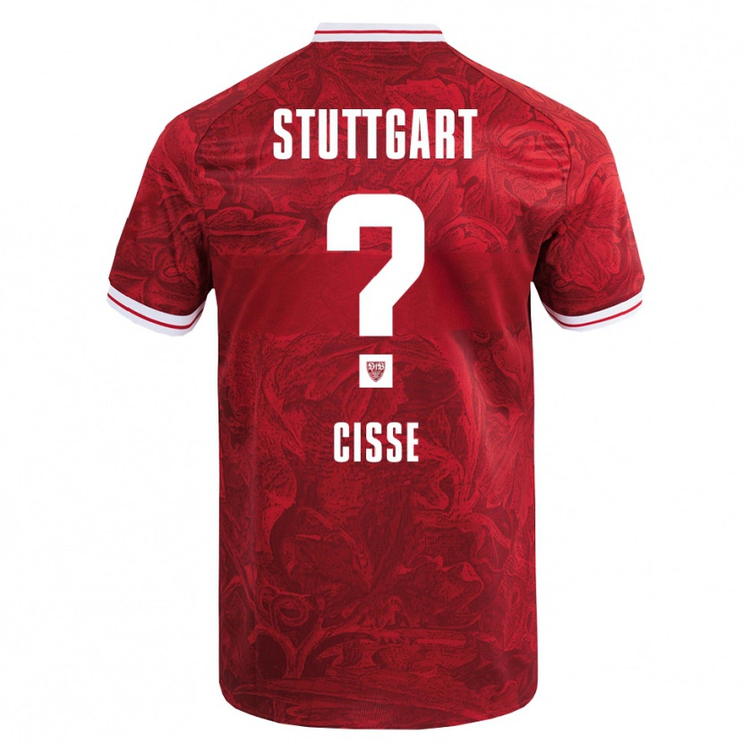 Danxen Mujer Camiseta Momo Cissé #0 Rojo Negro 2ª Equipación 2025/26 La Camisa México