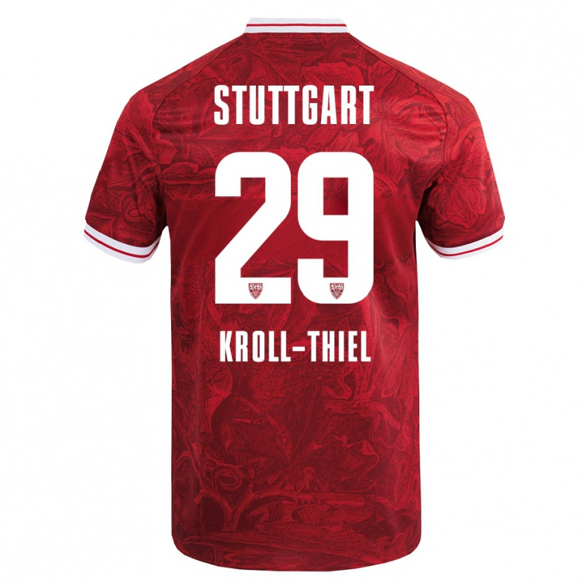Danxen Mujer Camiseta Colin Kroll-Thiel #29 Rojo Negro 2ª Equipación 2025/26 La Camisa México