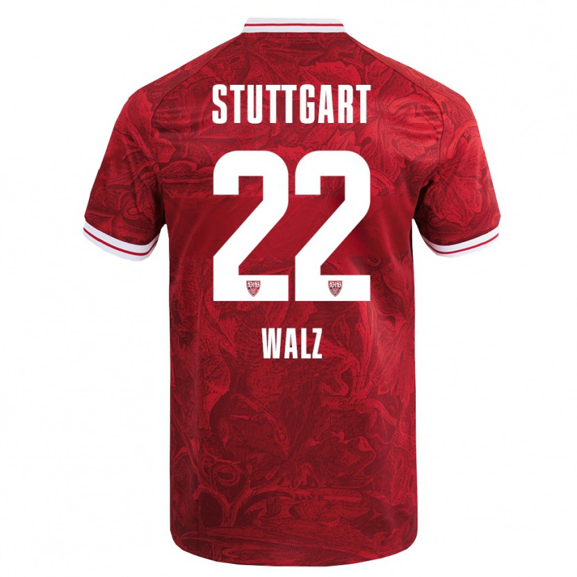 Danxen Mujer Camiseta Tom Walz #22 Rojo Negro 2ª Equipación 2025/26 La Camisa México