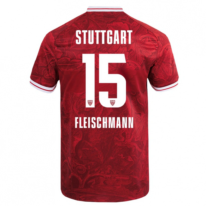 Danxen Mujer Camiseta Svea Fleischmann #15 Rojo Negro 2ª Equipación 2025/26 La Camisa México