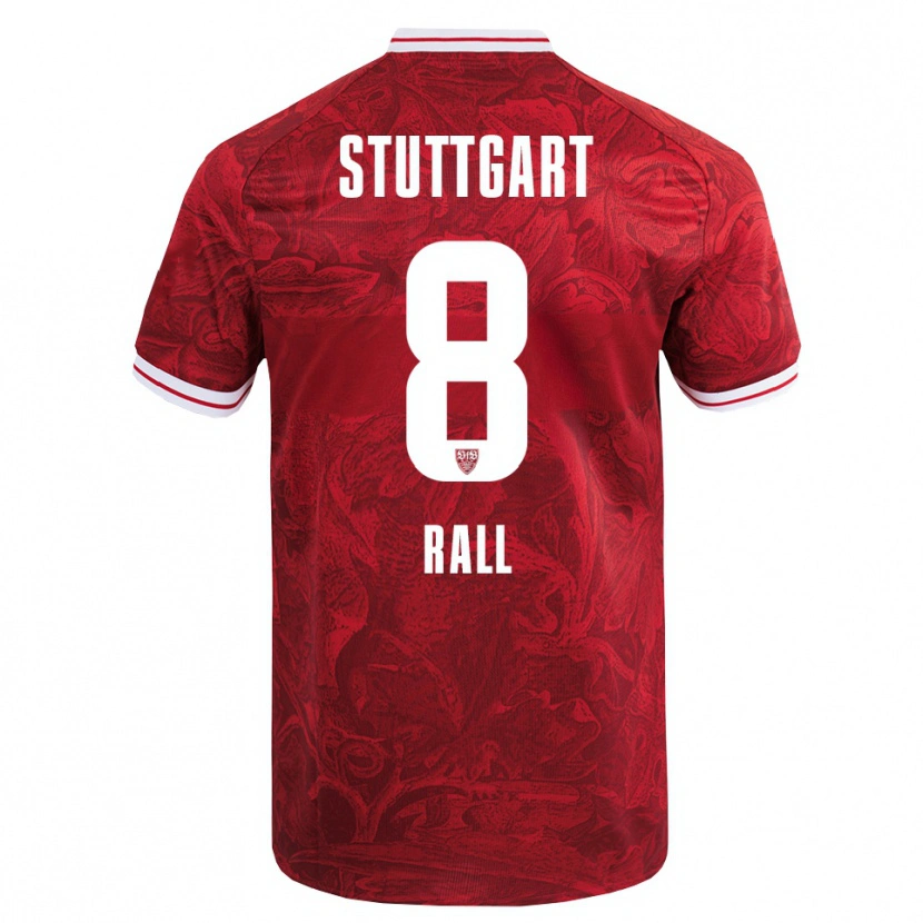 Danxen Mujer Camiseta Maximiliane Rall #8 Rojo Negro 2ª Equipación 2025/26 La Camisa México