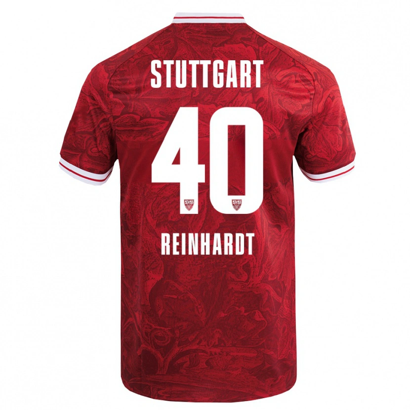 Danxen Mujer Camiseta Peter Reinhardt #40 Rojo Negro 2ª Equipación 2025/26 La Camisa México