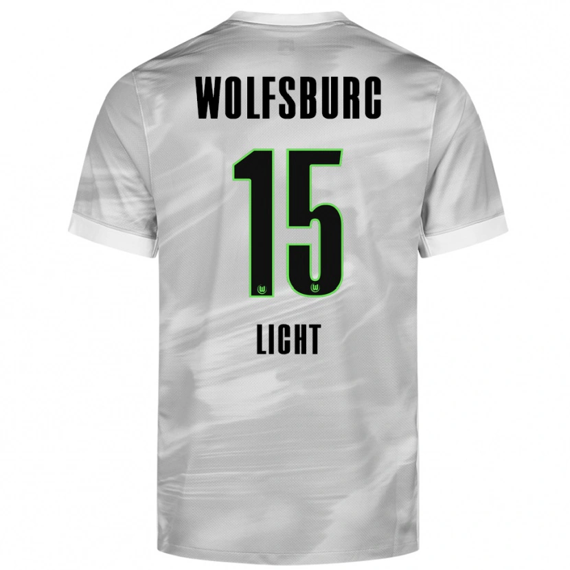 Danxen Mujer Camiseta Philipp Licht #15 Gris Blanco 2ª Equipación 2025/26 La Camisa México