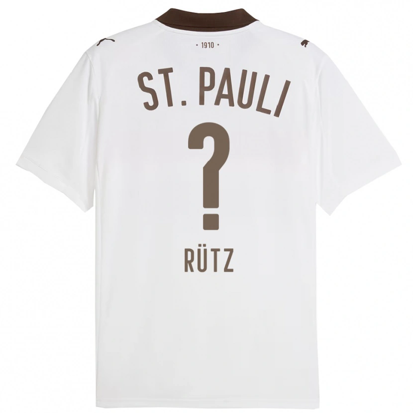 Danxen Mujer Camiseta Martin Rütz #0 Blanco Rojo 2ª Equipación 2025/26 La Camisa México