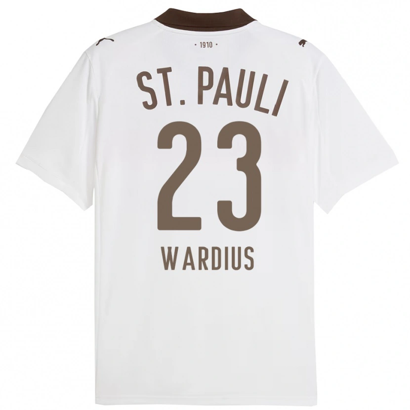 Danxen Mujer Camiseta Jack Wardius #23 Blanco Rojo 2ª Equipación 2025/26 La Camisa México