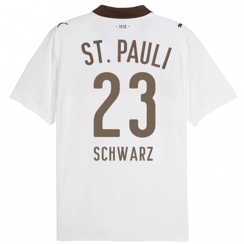 Danxen Mujer Camiseta Annika Schwarz #23 Blanco Rojo 2ª Equipación 2025/26 La Camisa México