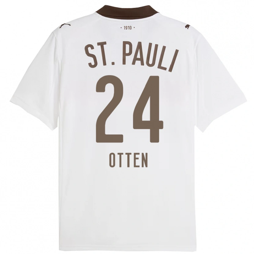 Danxen Mujer Camiseta Neo Otten #24 Blanco Rojo 2ª Equipación 2025/26 La Camisa México