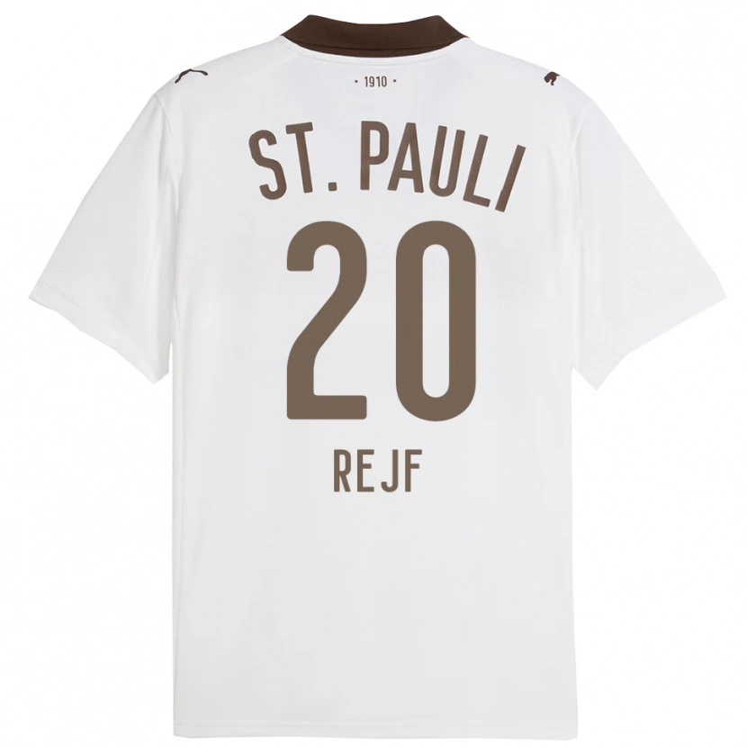 Danxen Mujer Camiseta Petr Rejf #20 Blanco Rojo 2ª Equipación 2025/26 La Camisa México