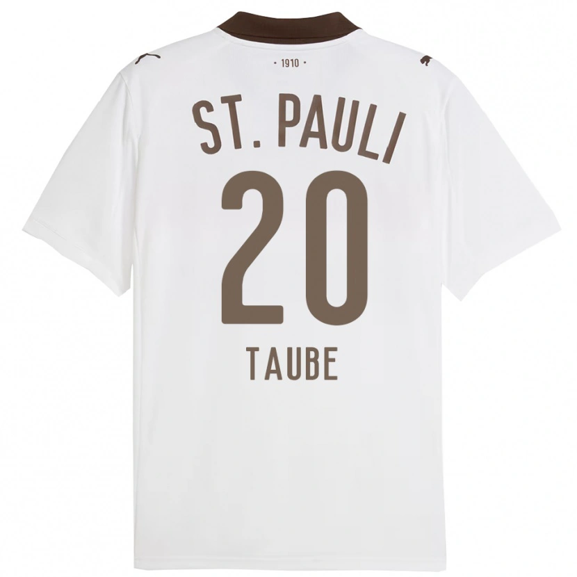 Danxen Mujer Camiseta Linnea Taube #20 Blanco Rojo 2ª Equipación 2025/26 La Camisa México