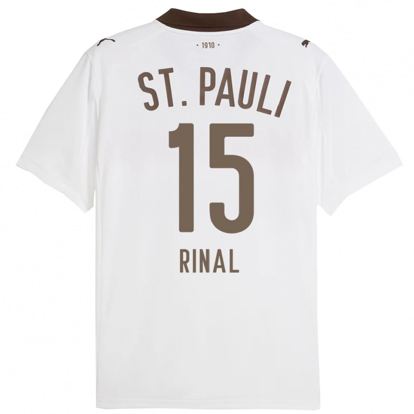 Danxen Mujer Camiseta Selcuk Rinal #15 Blanco Rojo 2ª Equipación 2025/26 La Camisa México