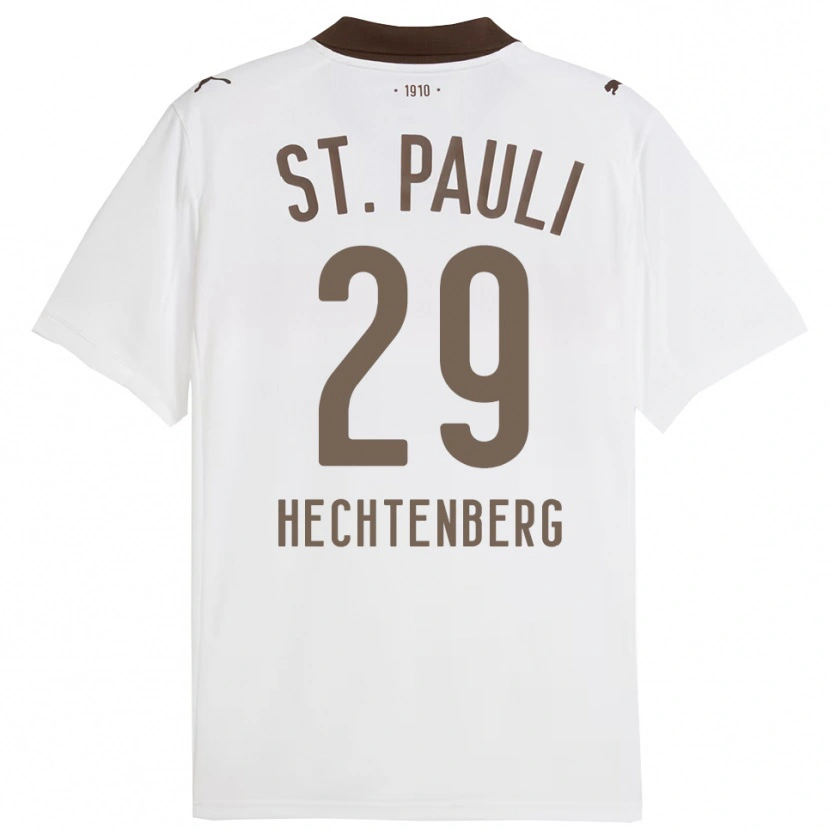 Danxen Mujer Camiseta Julia Hechtenberg #29 Blanco Rojo 2ª Equipación 2025/26 La Camisa México