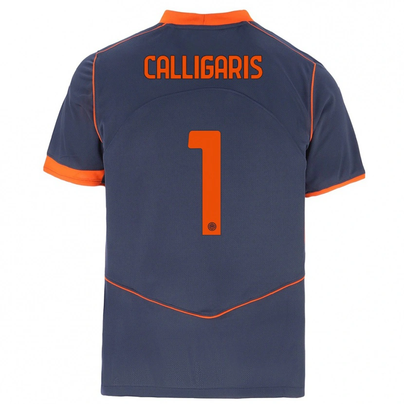Danxen Mujer Camiseta Alessandro Calligaris #1 Gris Naranja Equipación Tercera 2025/26 La Camisa México
