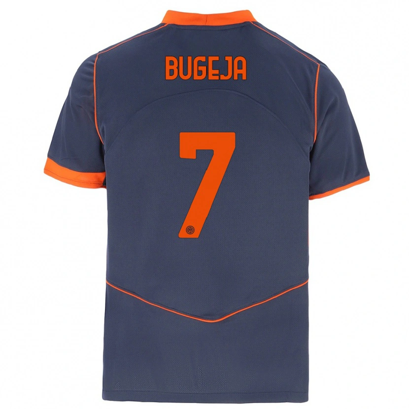 Danxen Mujer Camiseta Haley Bugeja #7 Gris Naranja Equipación Tercera 2025/26 La Camisa México