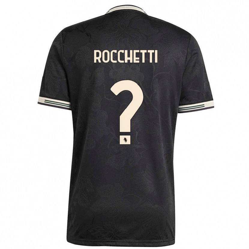 Danxen Mujer Camiseta Edoardo Rocchetti #0 Negro Blanco Verde Equipación Tercera 2025/26 La Camisa México