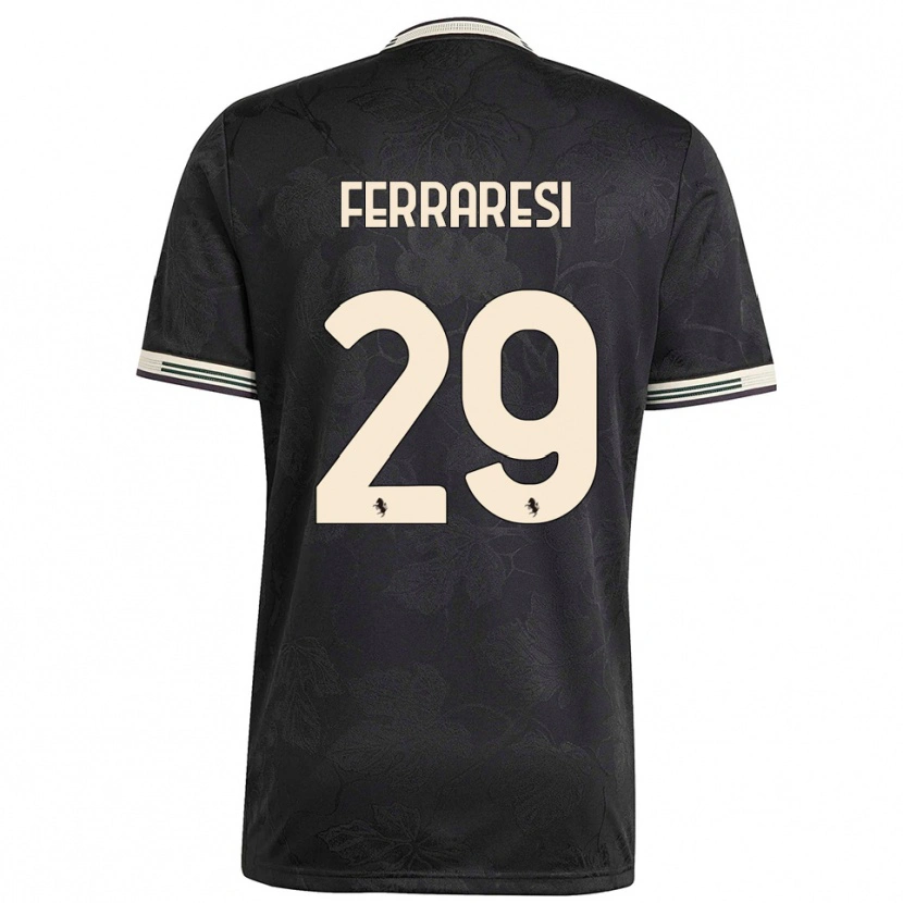 Danxen Mujer Camiseta Eleonora Ferraresi #29 Negro Blanco Verde Equipación Tercera 2025/26 La Camisa México