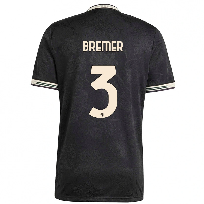 Danxen Mujer Camiseta Bremer #3 Negro Blanco Verde Equipación Tercera 2025/26 La Camisa México