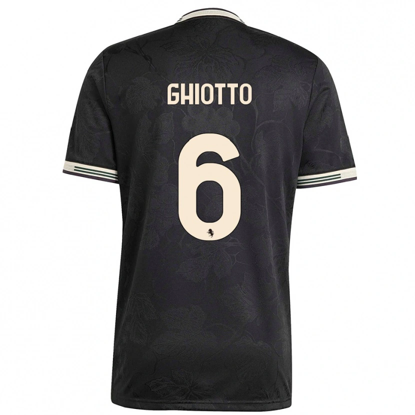 Danxen Mujer Camiseta Alessandro Ghiotto #6 Negro Blanco Verde Equipación Tercera 2025/26 La Camisa México