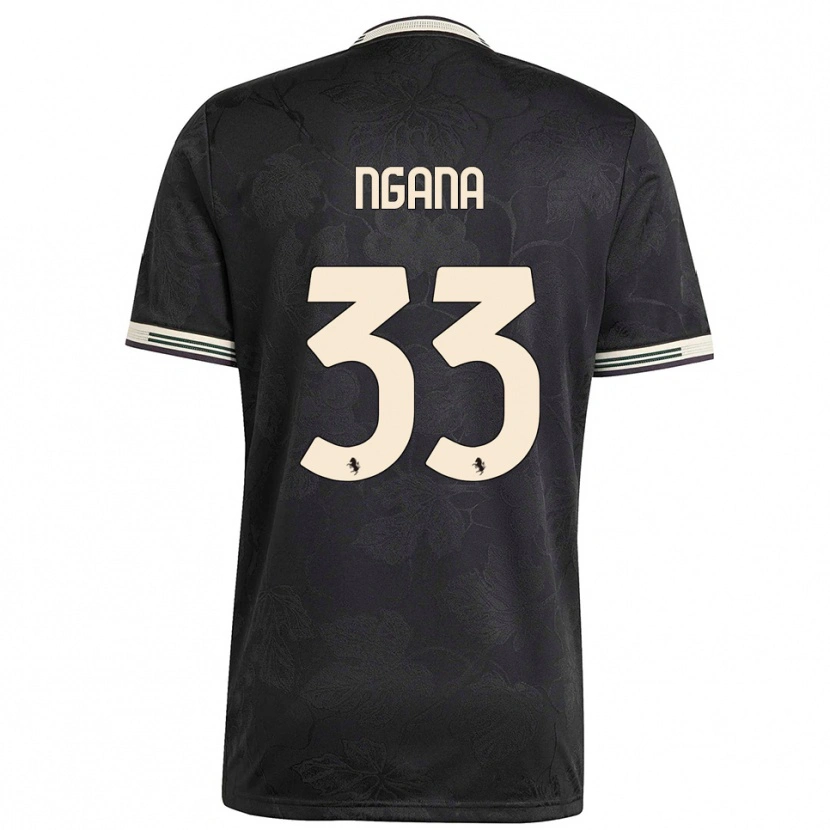 Danxen Mujer Camiseta Valdes Ngana #33 Negro Blanco Verde Equipación Tercera 2025/26 La Camisa México