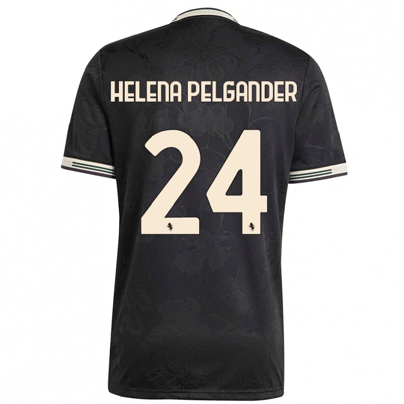 Danxen Mujer Camiseta Elsa Helena Pelgander #24 Negro Blanco Verde Equipación Tercera 2025/26 La Camisa México