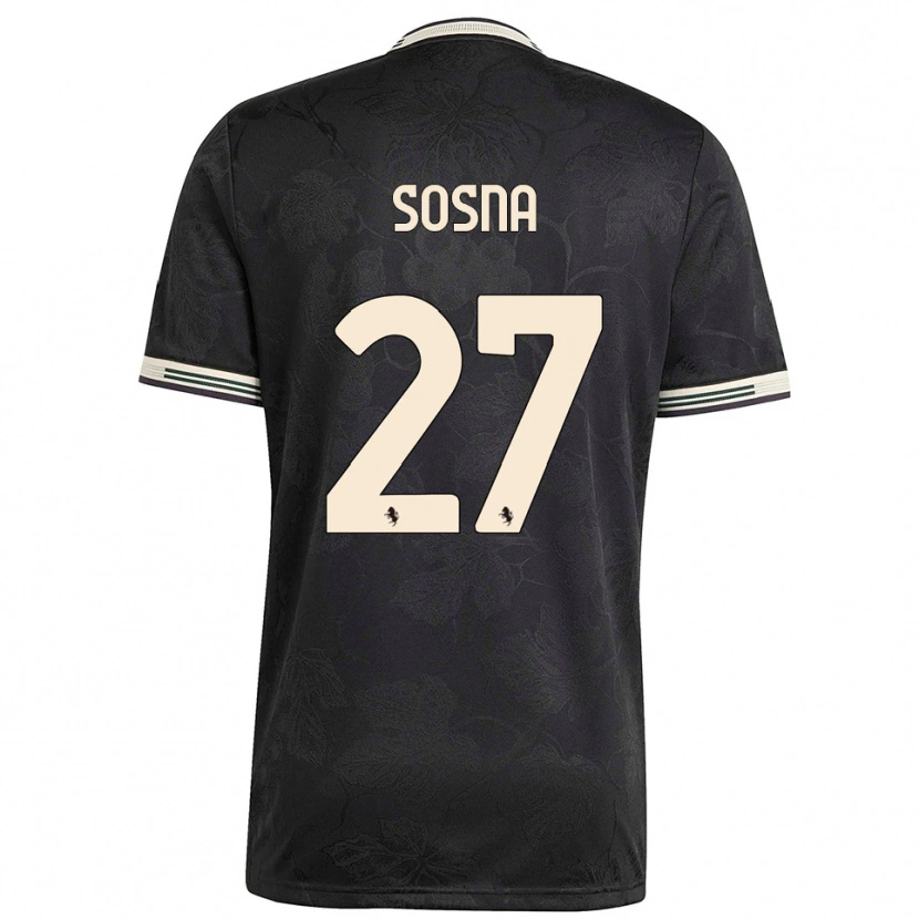 Danxen Mujer Camiseta Adam Sosna #27 Negro Blanco Verde Equipación Tercera 2025/26 La Camisa México