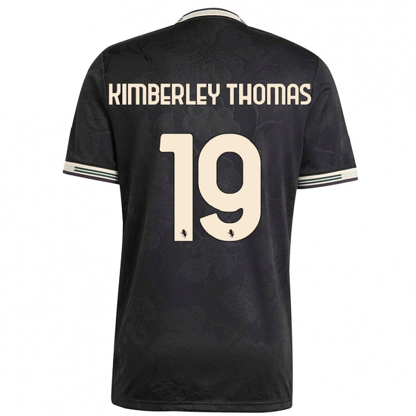 Danxen Mujer Camiseta Lindsey Kimberley Thomas #19 Negro Blanco Verde Equipación Tercera 2025/26 La Camisa México