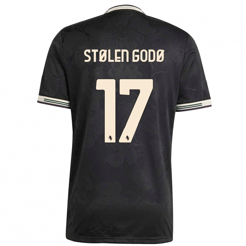 Danxen Mujer Camiseta Emma Stølen Godø #17 Negro Blanco Verde Equipación Tercera 2025/26 La Camisa México