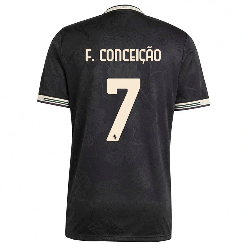 Danxen Mujer Camiseta Francisco Conceição #7 Negro Blanco Verde Equipación Tercera 2025/26 La Camisa México
