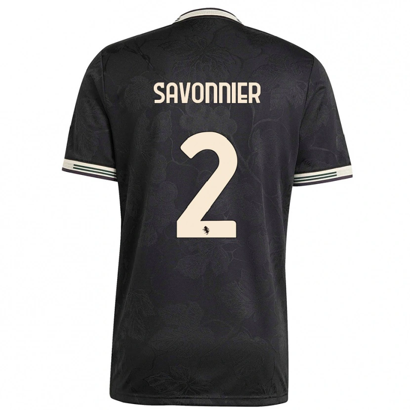 Danxen Mujer Camiseta Nelson Savonnier #2 Negro Blanco Verde Equipación Tercera 2025/26 La Camisa México