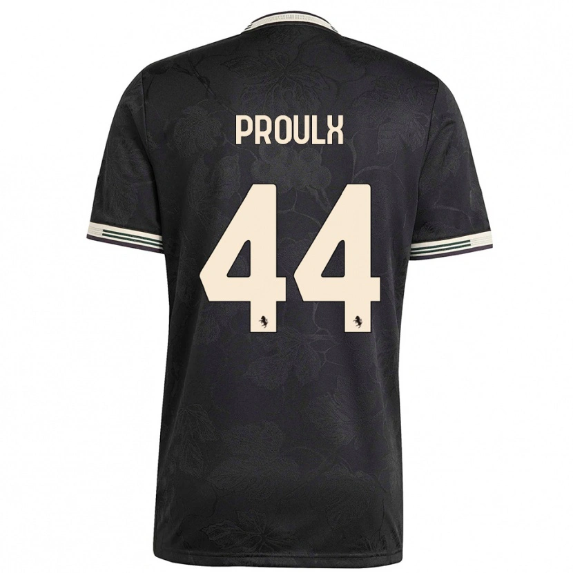 Danxen Mujer Camiseta Lysianne Proulx #44 Negro Blanco Verde Equipación Tercera 2025/26 La Camisa México