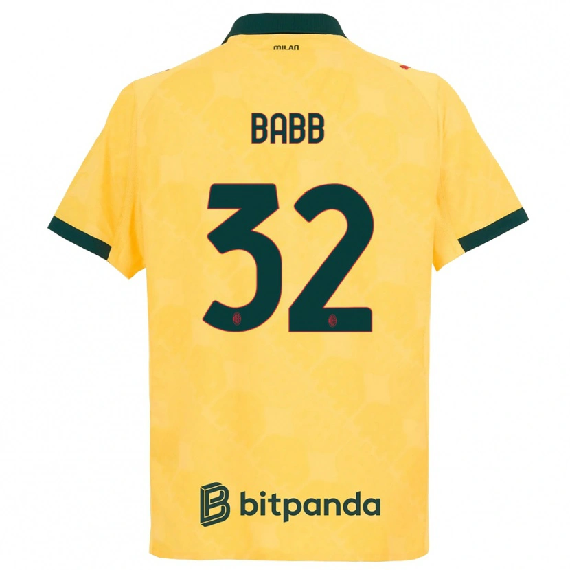 Danxen Mujer Camiseta Selena Delia Babb #32 Amarillo Negro Equipación Tercera 2025/26 La Camisa México