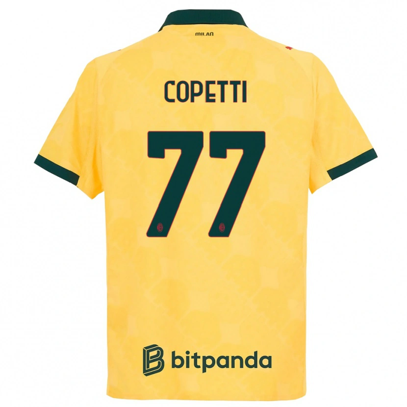 Danxen Mujer Camiseta Matilde Copetti #77 Amarillo Negro Equipación Tercera 2025/26 La Camisa México