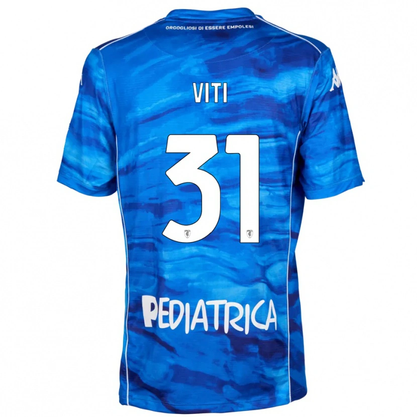 Danxen Niño Camiseta Vittorio Viti #31 Azul Blanco 1ª Equipación 2025/26 La Camisa México