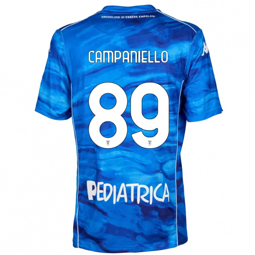 Danxen Niño Camiseta Thomas Campaniello #89 Azul Blanco 1ª Equipación 2025/26 La Camisa México