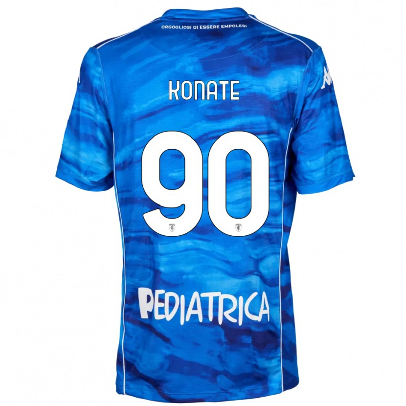 Danxen Niño Camiseta Ismaël Konaté #90 Azul Blanco 1ª Equipación 2025/26 La Camisa México