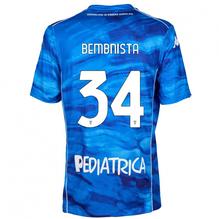 Danxen Niño Camiseta Dawid Bembnista #34 Azul Blanco 1ª Equipación 2025/26 La Camisa México