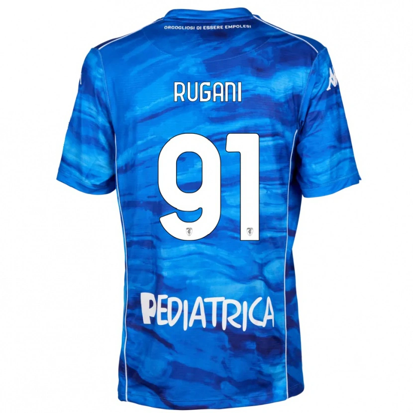 Danxen Niño Camiseta Tommaso Rugani #91 Azul Blanco 1ª Equipación 2025/26 La Camisa México