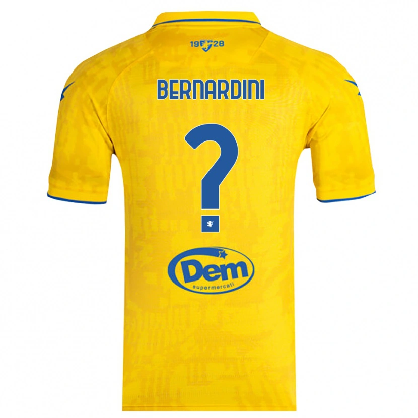Danxen Niño Camiseta Daniele Bernardini #0 Amarillo Azul 1ª Equipación 2025/26 La Camisa México
