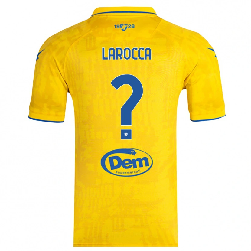 Danxen Niño Camiseta Lorenzo Larocca #0 Amarillo Azul 1ª Equipación 2025/26 La Camisa México