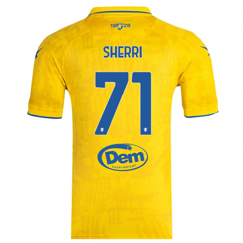 Danxen Niño Camiseta Alen Sherri #71 Amarillo Azul 1ª Equipación 2025/26 La Camisa México