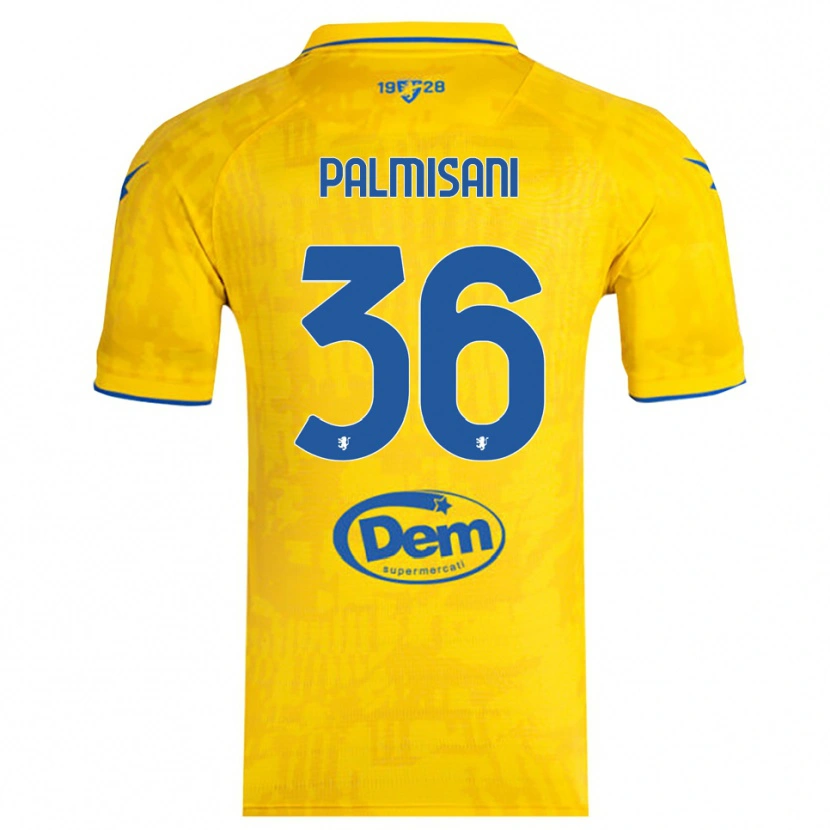 Danxen Niño Camiseta Lorenzo Palmisani #36 Amarillo Azul 1ª Equipación 2025/26 La Camisa México