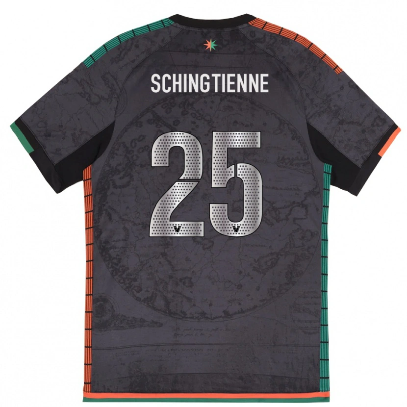 Danxen Niño Camiseta Joël Schingtienne #25 Gris Oscuro 1ª Equipación 2025/26 La Camisa México