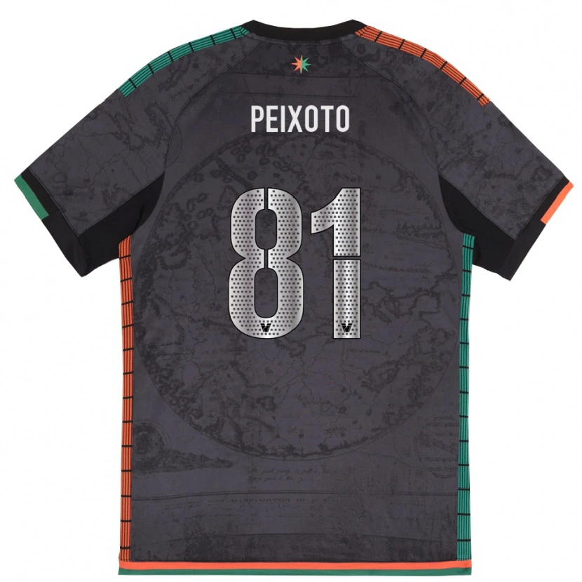 Danxen Niño Camiseta Afonso Peixoto #81 Gris Oscuro 1ª Equipación 2025/26 La Camisa México