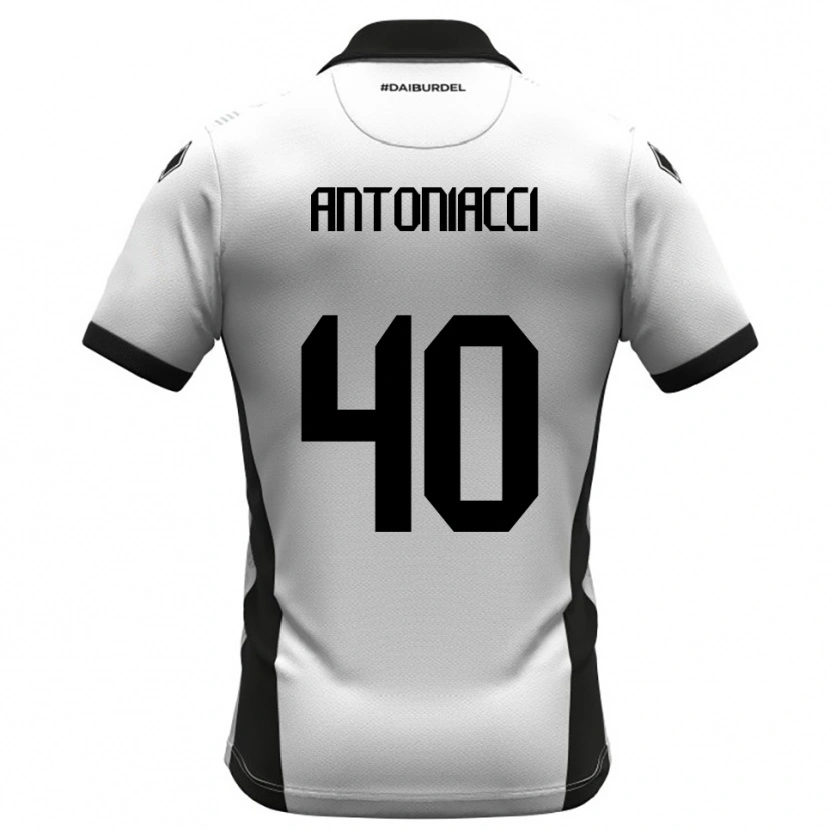 Danxen Niño Camiseta Augusto Antoniacci #40 Blanco Negro Naranja 1ª Equipación 2025/26 La Camisa México